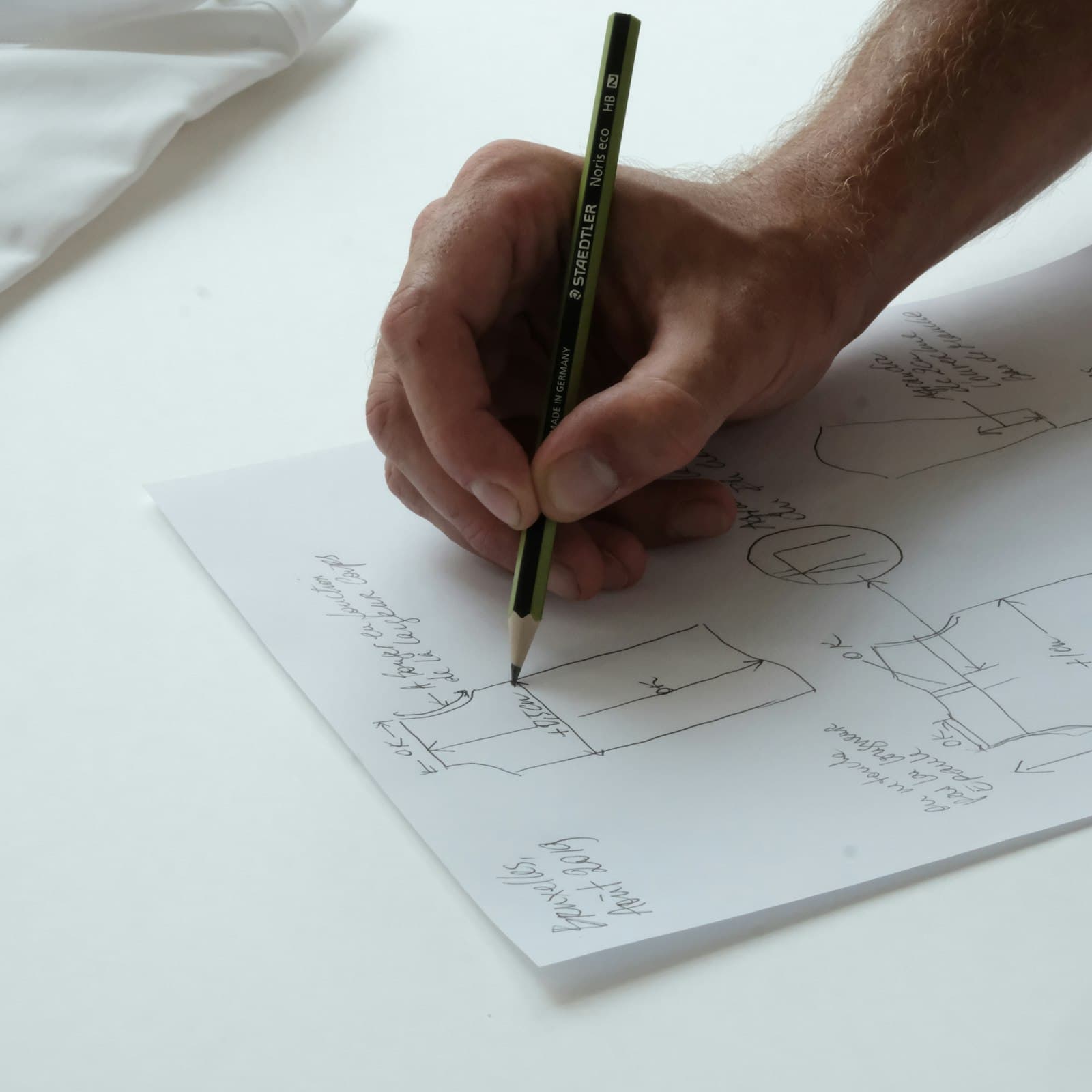 Technische Zeichnung und Planung einer Konstruktion